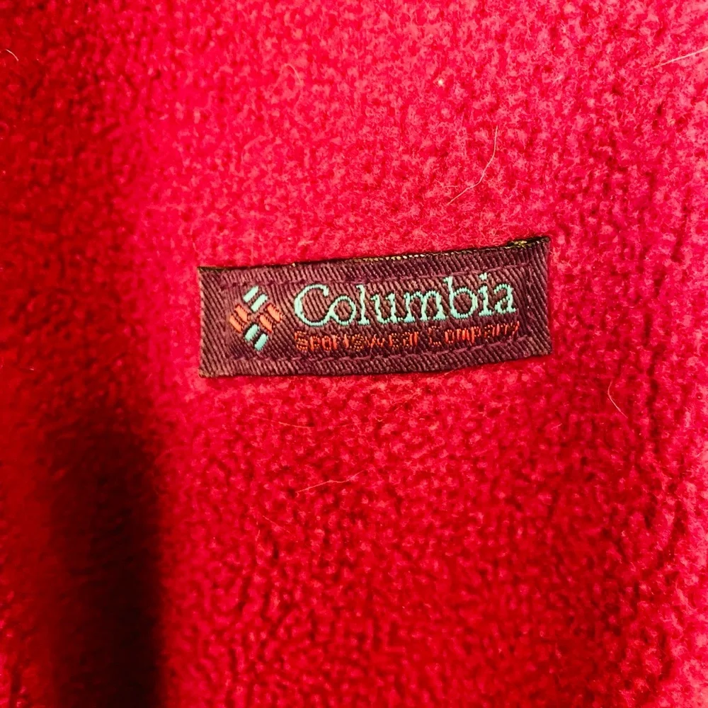 Vintage Columbia Women’s Small Purple Navajo Print Collar Fleece Full Zip Jacket - Picture 2 of 12
